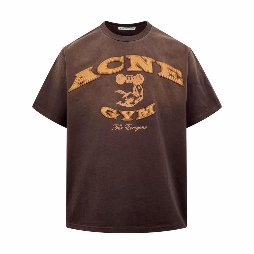 Men's Brown and Cream T-shirt
