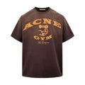 Men's Brown and Cream T-shirt