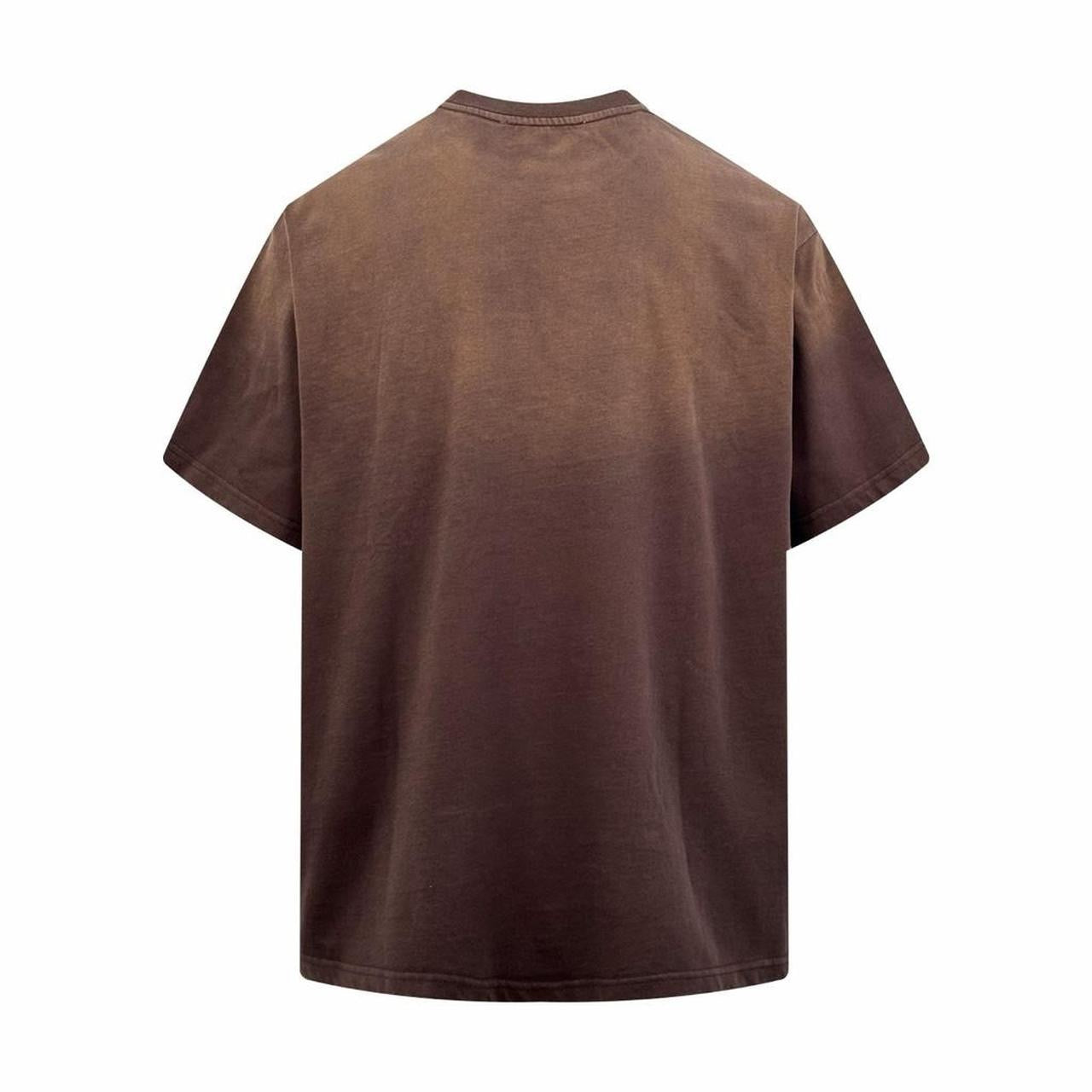 Men's Brown and Cream T-shirt