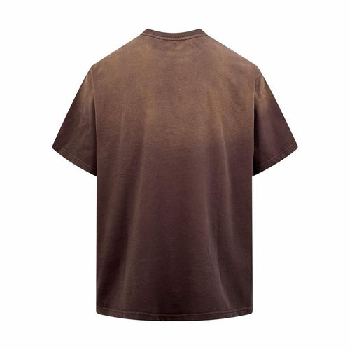 Men's Brown and Cream T-shirt